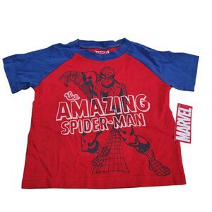 Marvel Spider-Man Toddler  Red Short Sleeve T-Shirt Size 3T NWT